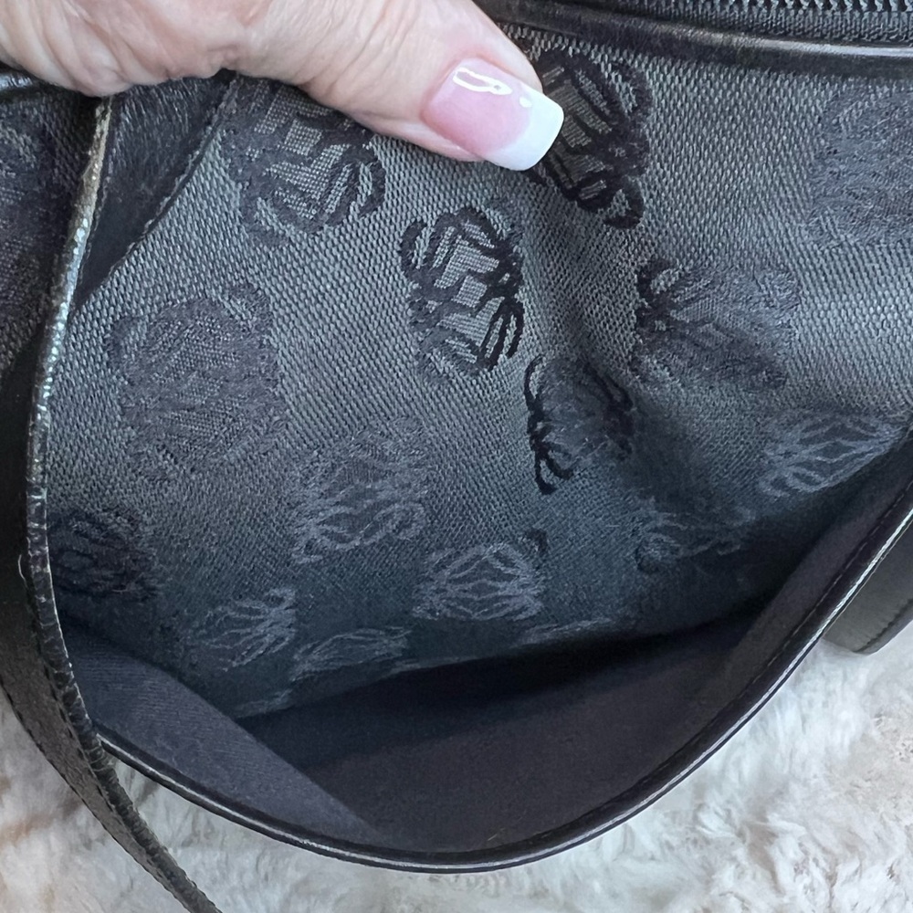 LOEWE ANAGRAM CROSSBODY BLACK/GREY BAG - Picture 8 of 15